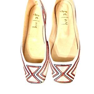 [French Sole] “Vespa” White Classic Ballet Flats Sz: 7.5
